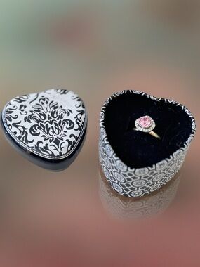 Brighton Romantica Stack Ring: Size: 7 Silver and Pink Stackable or wear alone.